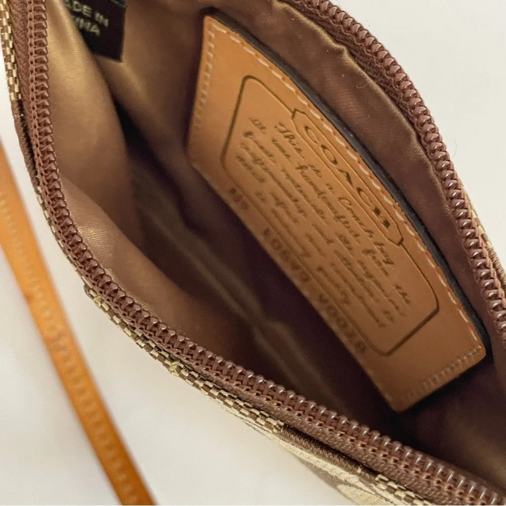 Coach 2006 Signature Stripe Wristlet
